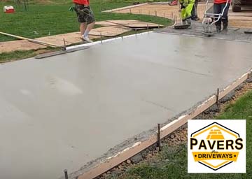 Pouring a concrete driveway - Northern California